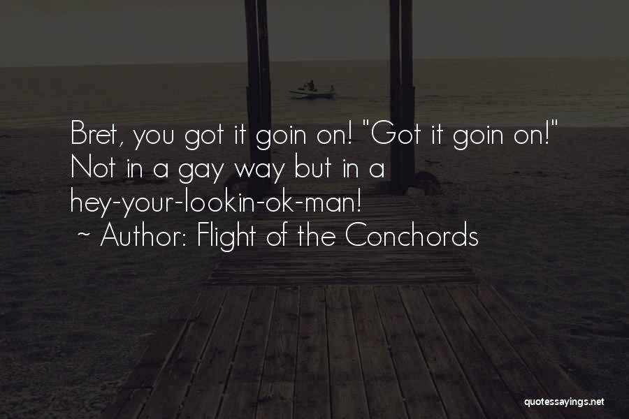 Flight Of The Conchords Quotes: Bret, You Got It Goin On! Got It Goin On! Not In A Gay Way But In A Hey-your-lookin-ok-man!