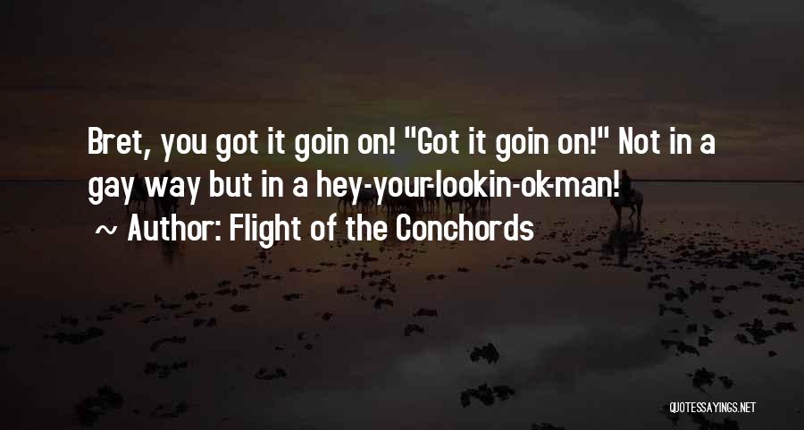 Flight Of The Conchords Quotes: Bret, You Got It Goin On! Got It Goin On! Not In A Gay Way But In A Hey-your-lookin-ok-man!