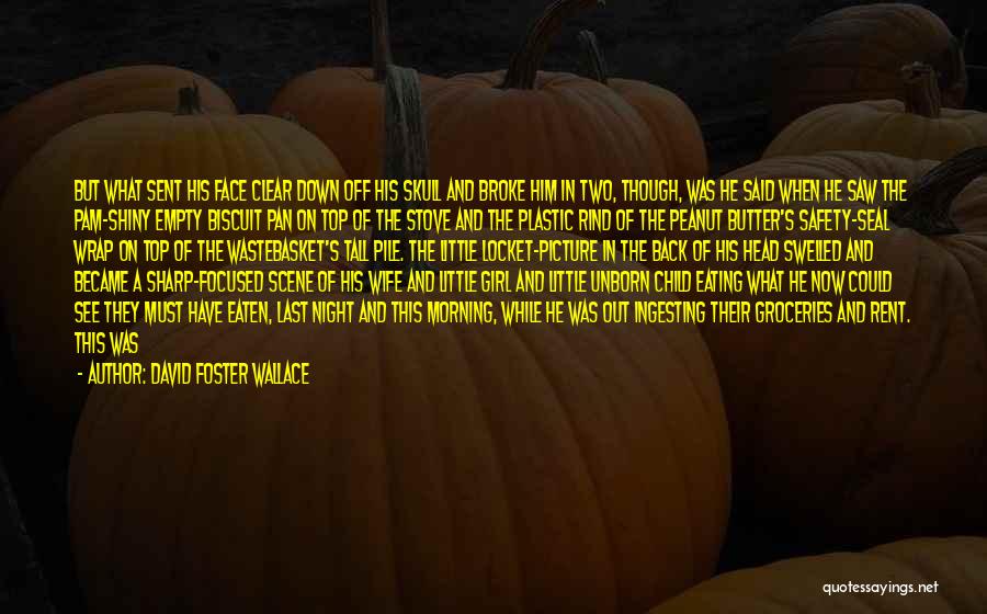 David Foster Wallace Quotes: But What Sent His Face Clear Down Off His Skull And Broke Him In Two, Though, Was He Said When