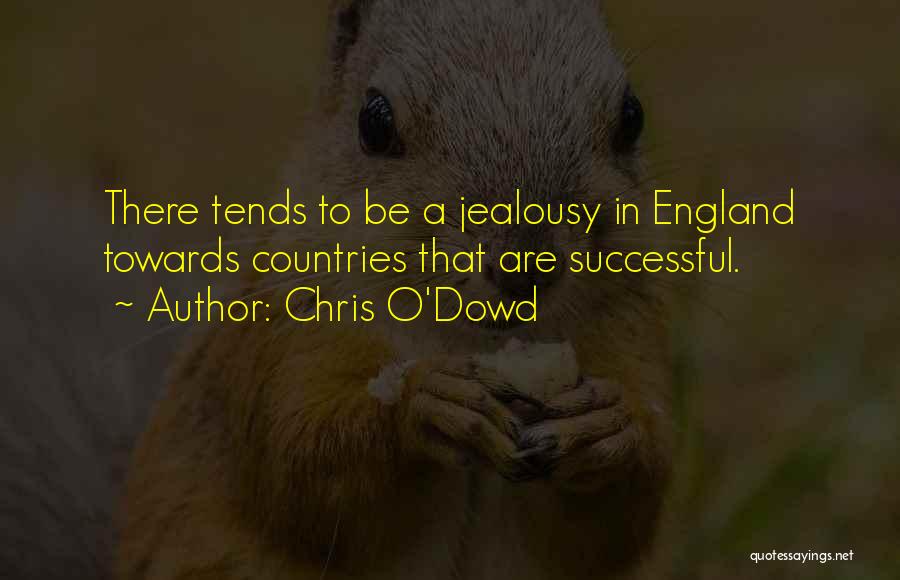 Chris O'Dowd Quotes: There Tends To Be A Jealousy In England Towards Countries That Are Successful.