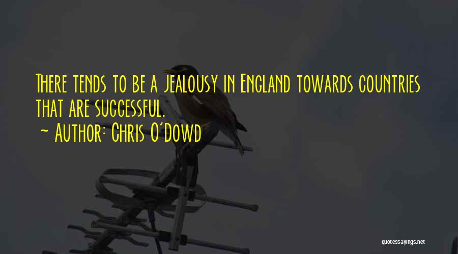 Chris O'Dowd Quotes: There Tends To Be A Jealousy In England Towards Countries That Are Successful.