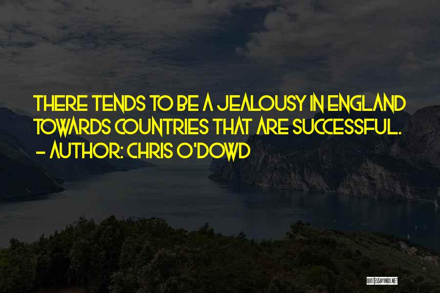 Chris O'Dowd Quotes: There Tends To Be A Jealousy In England Towards Countries That Are Successful.