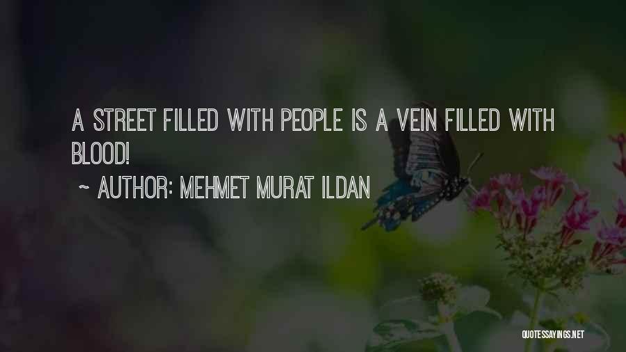Mehmet Murat Ildan Quotes: A Street Filled With People Is A Vein Filled With Blood!
