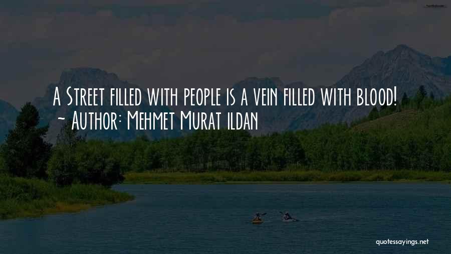 Mehmet Murat Ildan Quotes: A Street Filled With People Is A Vein Filled With Blood!