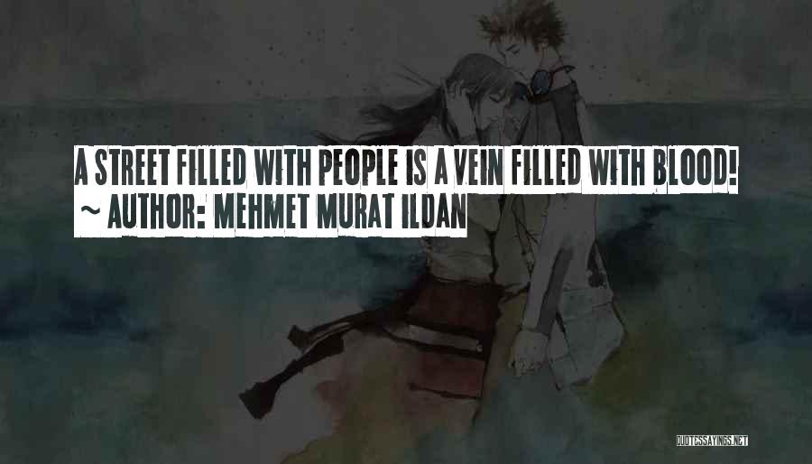 Mehmet Murat Ildan Quotes: A Street Filled With People Is A Vein Filled With Blood!