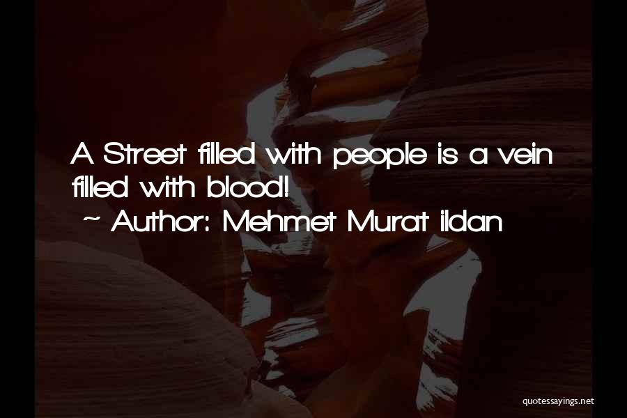 Mehmet Murat Ildan Quotes: A Street Filled With People Is A Vein Filled With Blood!