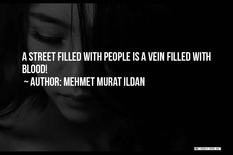 Mehmet Murat Ildan Quotes: A Street Filled With People Is A Vein Filled With Blood!