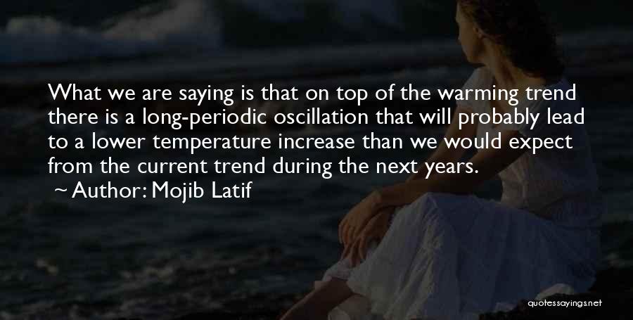 Mojib Latif Quotes: What We Are Saying Is That On Top Of The Warming Trend There Is A Long-periodic Oscillation That Will Probably