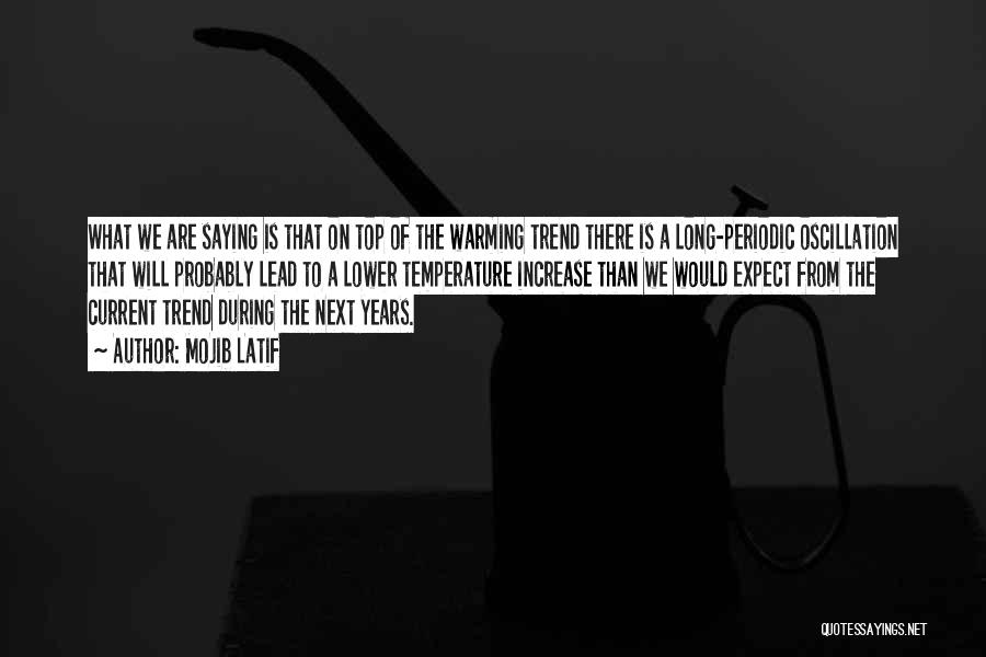 Mojib Latif Quotes: What We Are Saying Is That On Top Of The Warming Trend There Is A Long-periodic Oscillation That Will Probably