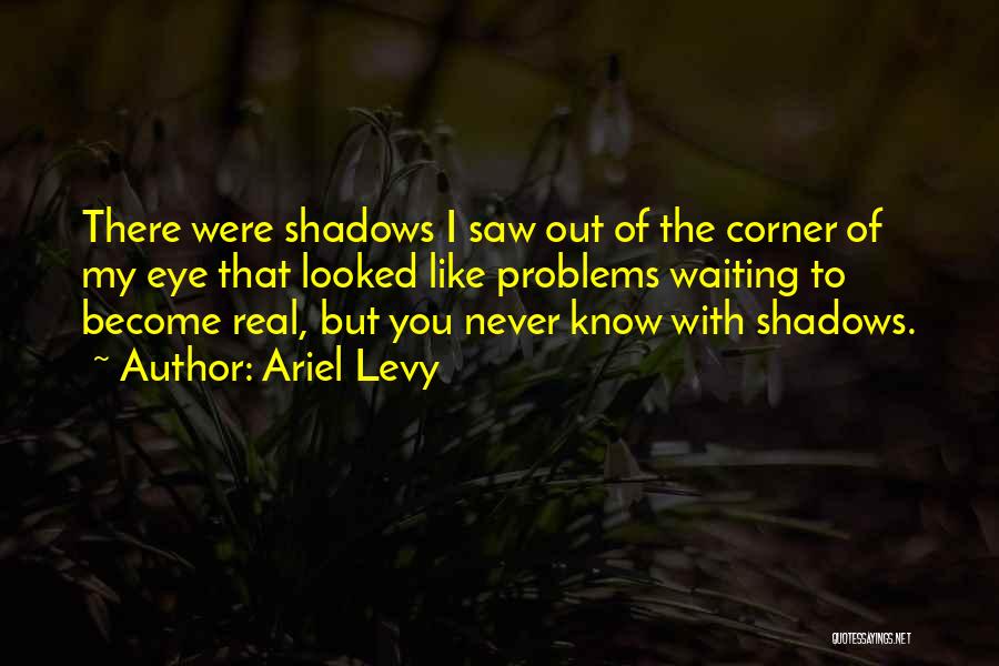 Ariel Levy Quotes: There Were Shadows I Saw Out Of The Corner Of My Eye That Looked Like Problems Waiting To Become Real,