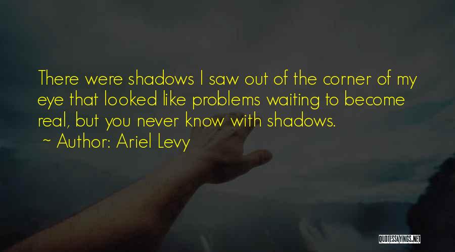 Ariel Levy Quotes: There Were Shadows I Saw Out Of The Corner Of My Eye That Looked Like Problems Waiting To Become Real,