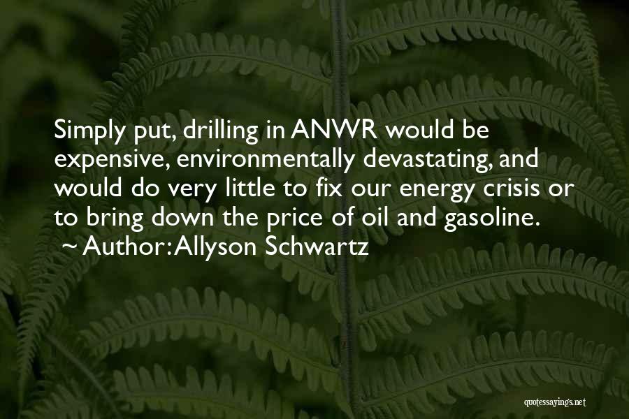 Allyson Schwartz Quotes: Simply Put, Drilling In Anwr Would Be Expensive, Environmentally Devastating, And Would Do Very Little To Fix Our Energy Crisis