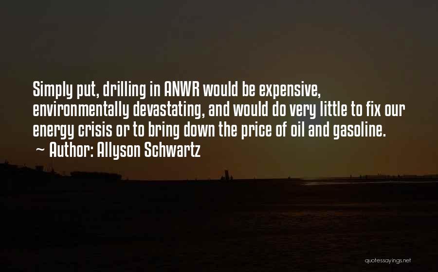 Allyson Schwartz Quotes: Simply Put, Drilling In Anwr Would Be Expensive, Environmentally Devastating, And Would Do Very Little To Fix Our Energy Crisis