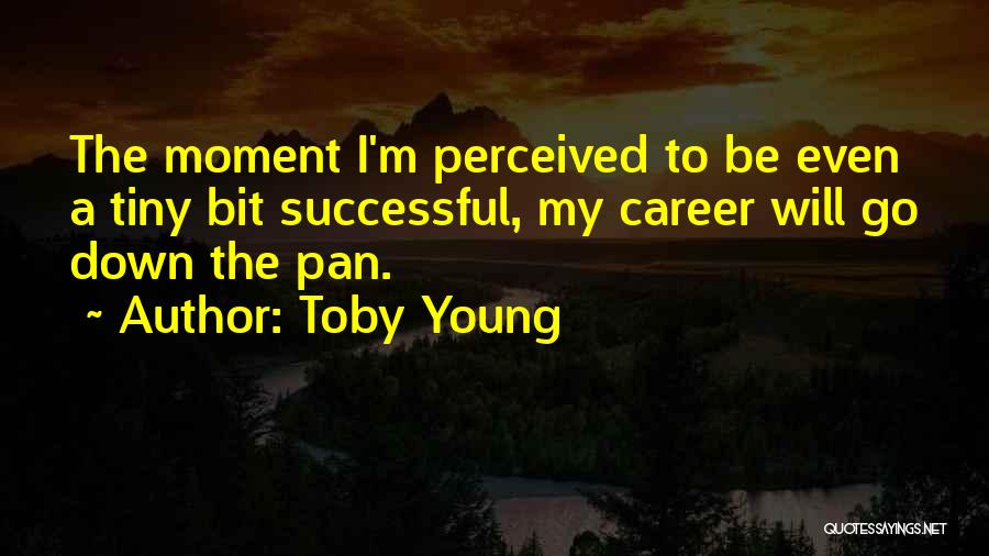 Toby Young Quotes: The Moment I'm Perceived To Be Even A Tiny Bit Successful, My Career Will Go Down The Pan.