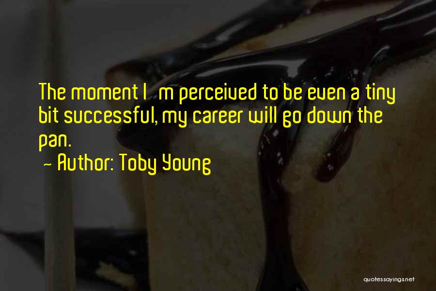 Toby Young Quotes: The Moment I'm Perceived To Be Even A Tiny Bit Successful, My Career Will Go Down The Pan.