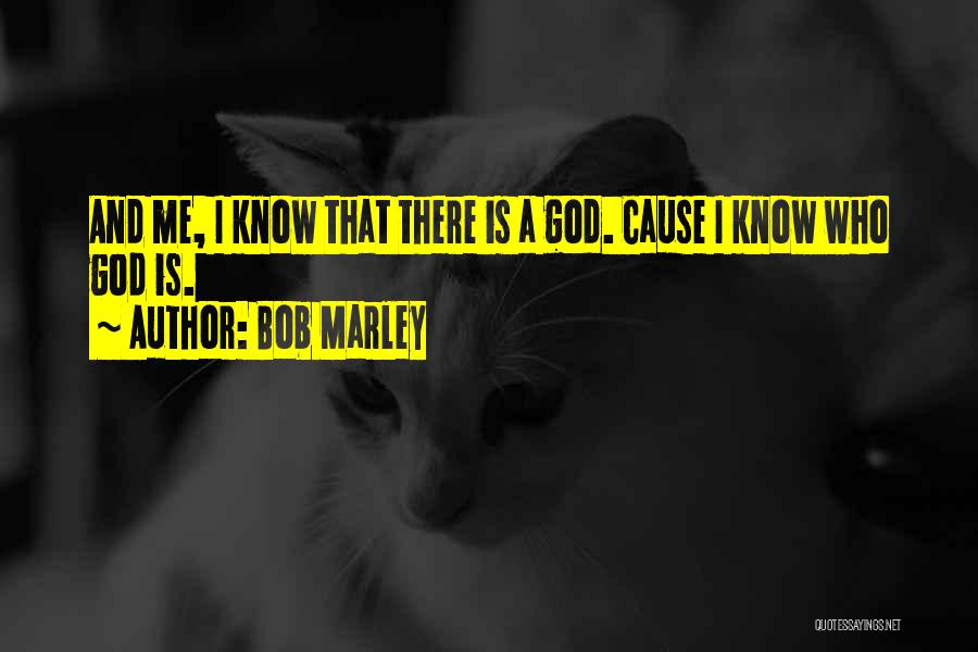 Bob Marley Quotes: And Me, I Know That There Is A God. Cause I Know Who God Is.