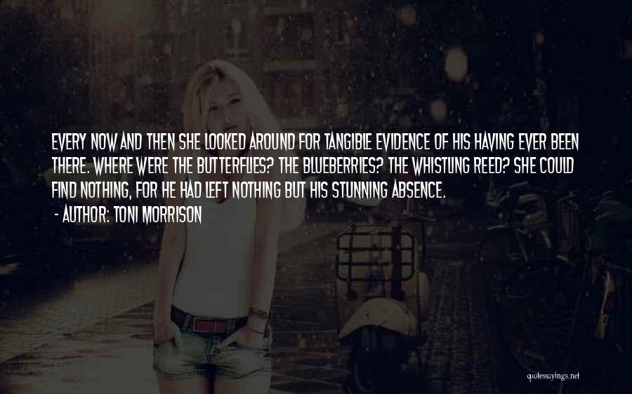 Toni Morrison Quotes: Every Now And Then She Looked Around For Tangible Evidence Of His Having Ever Been There. Where Were The Butterflies?