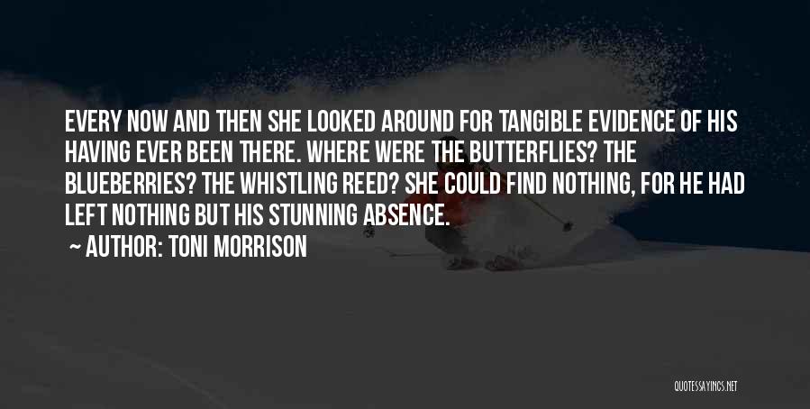 Toni Morrison Quotes: Every Now And Then She Looked Around For Tangible Evidence Of His Having Ever Been There. Where Were The Butterflies?