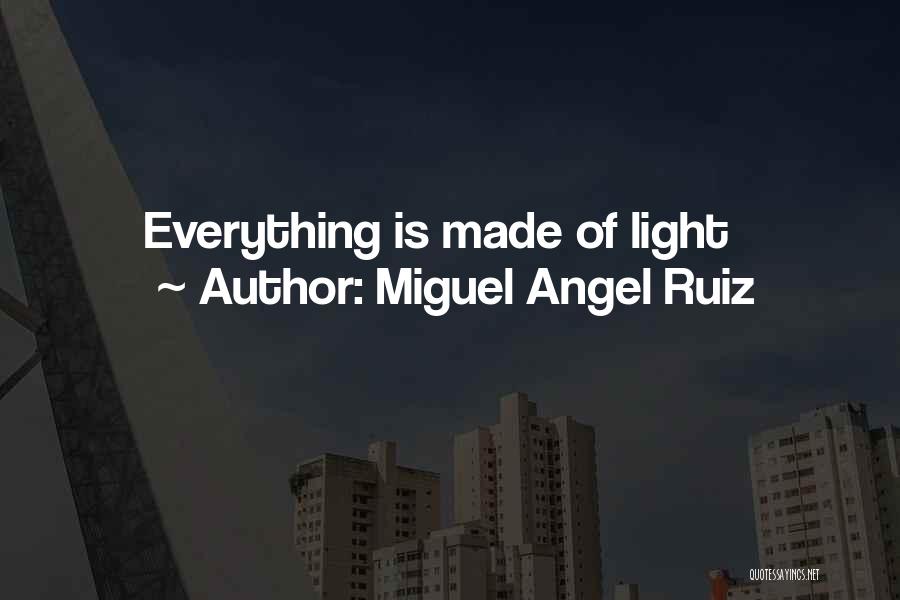 Miguel Angel Ruiz Quotes: Everything Is Made Of Light
