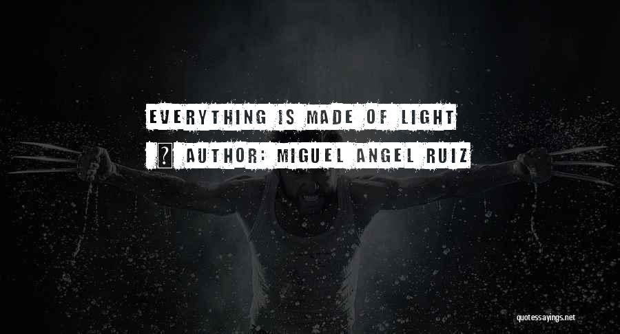 Miguel Angel Ruiz Quotes: Everything Is Made Of Light