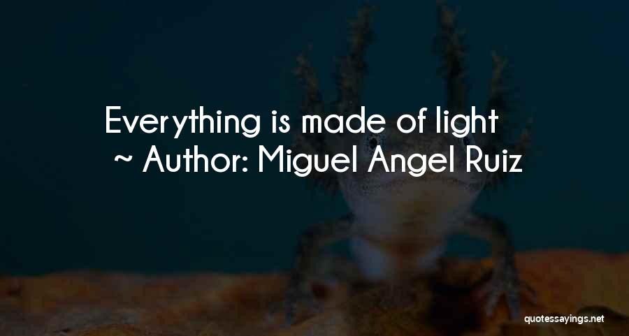 Miguel Angel Ruiz Quotes: Everything Is Made Of Light