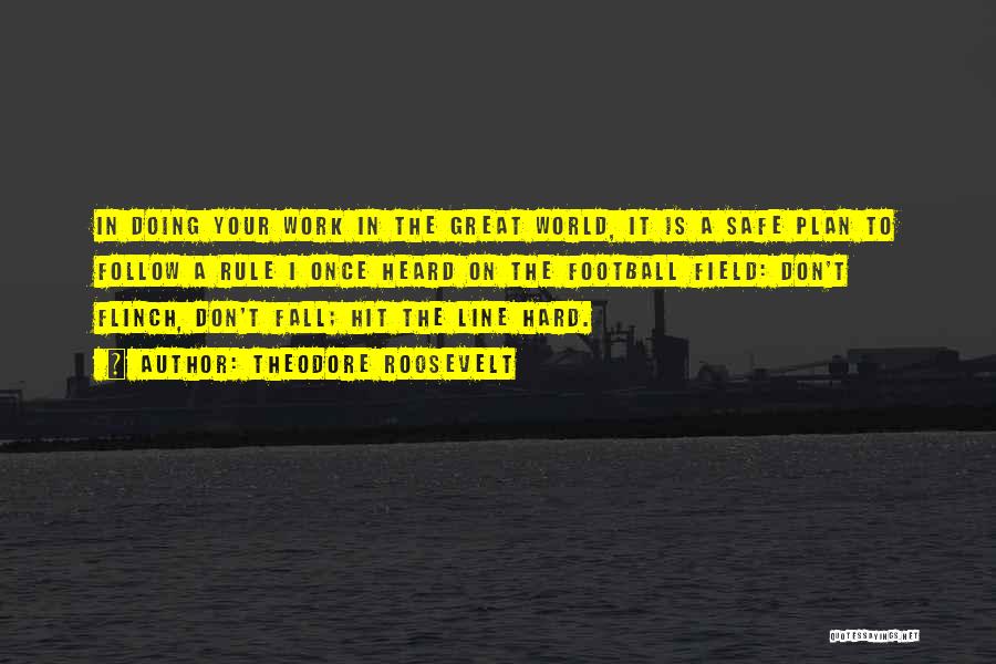 Theodore Roosevelt Quotes: In Doing Your Work In The Great World, It Is A Safe Plan To Follow A Rule I Once Heard