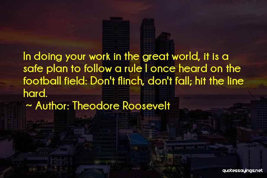 Theodore Roosevelt Quotes: In Doing Your Work In The Great World, It Is A Safe Plan To Follow A Rule I Once Heard