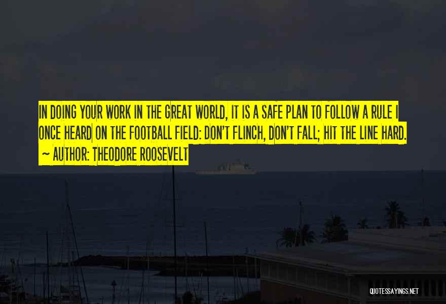 Theodore Roosevelt Quotes: In Doing Your Work In The Great World, It Is A Safe Plan To Follow A Rule I Once Heard