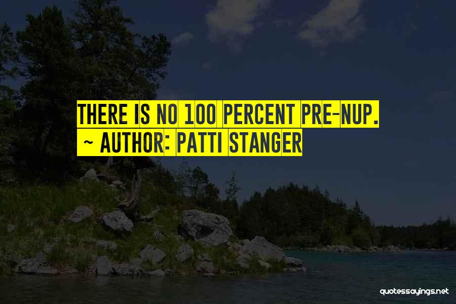 Patti Stanger Quotes: There Is No 100 Percent Pre-nup.