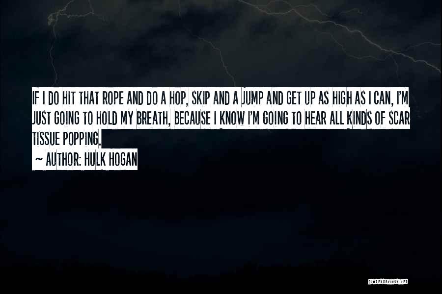 Hulk Hogan Quotes: If I Do Hit That Rope And Do A Hop, Skip And A Jump And Get Up As High As