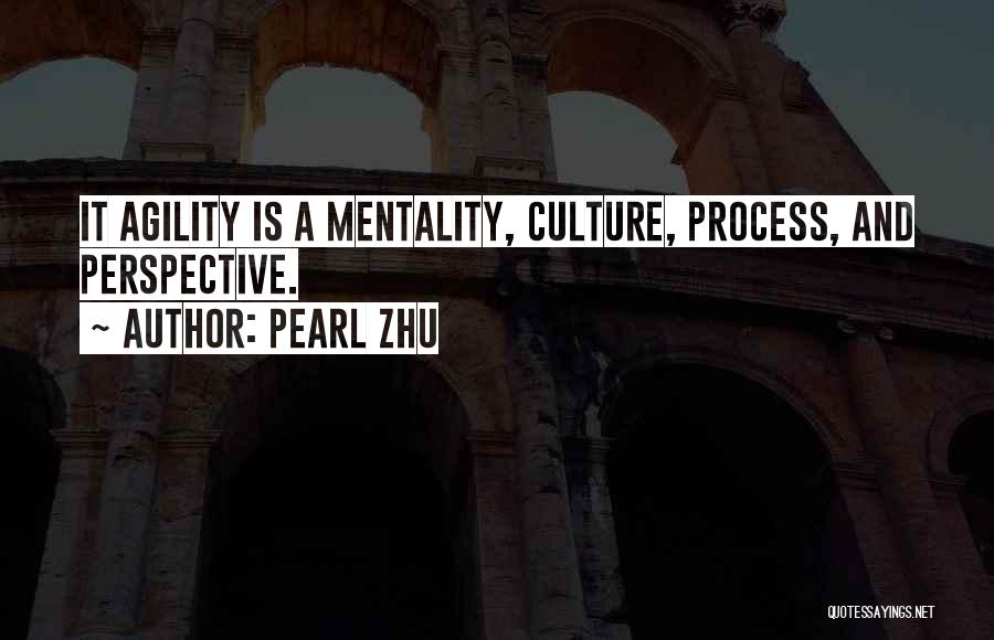 Pearl Zhu Quotes: It Agility Is A Mentality, Culture, Process, And Perspective.