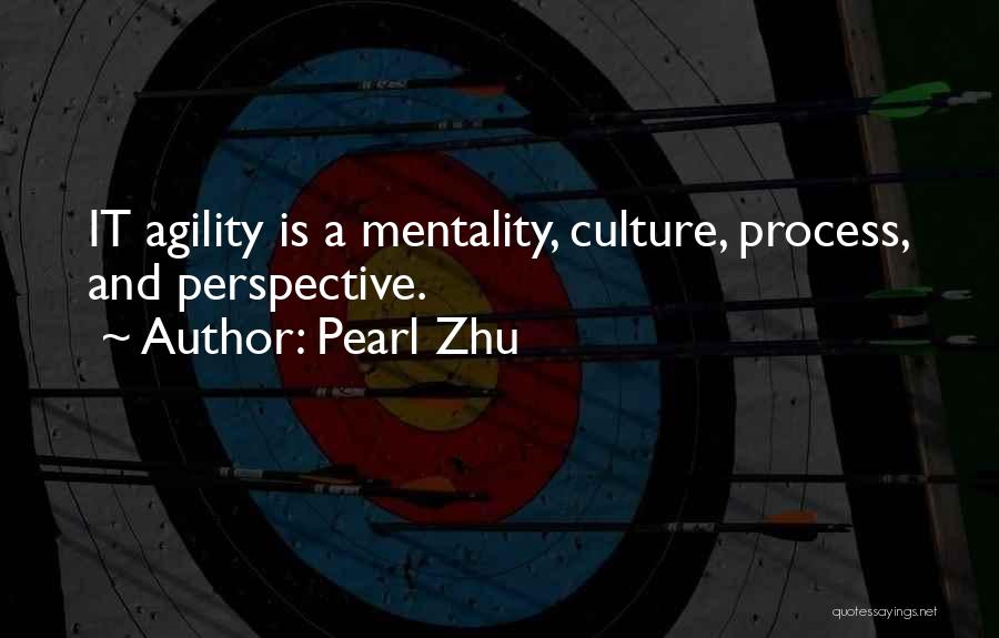 Pearl Zhu Quotes: It Agility Is A Mentality, Culture, Process, And Perspective.