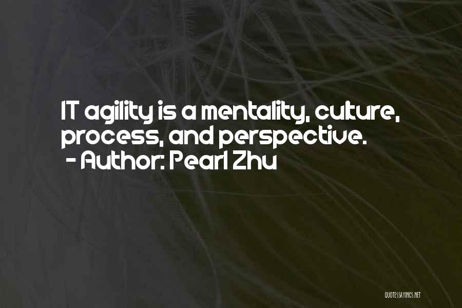 Pearl Zhu Quotes: It Agility Is A Mentality, Culture, Process, And Perspective.