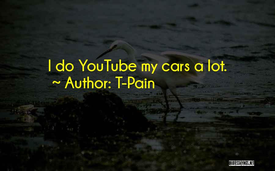 T-Pain Quotes: I Do Youtube My Cars A Lot.