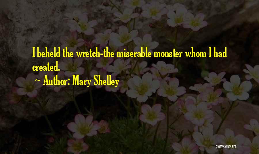 Mary Shelley Quotes: I Beheld The Wretch-the Miserable Monster Whom I Had Created.