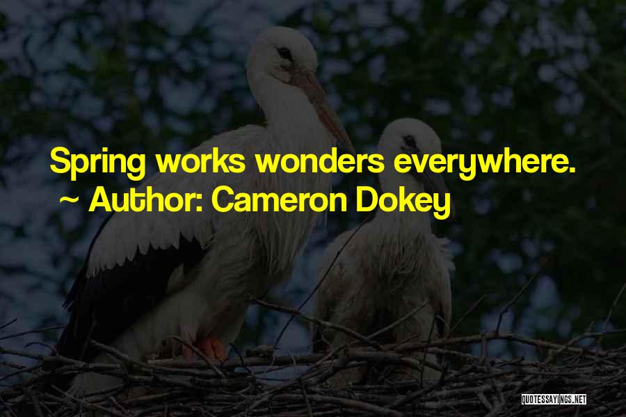 Cameron Dokey Quotes: Spring Works Wonders Everywhere.