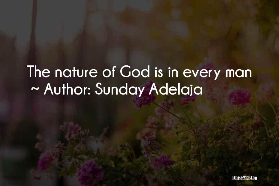 Sunday Adelaja Quotes: The Nature Of God Is In Every Man