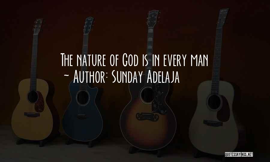 Sunday Adelaja Quotes: The Nature Of God Is In Every Man