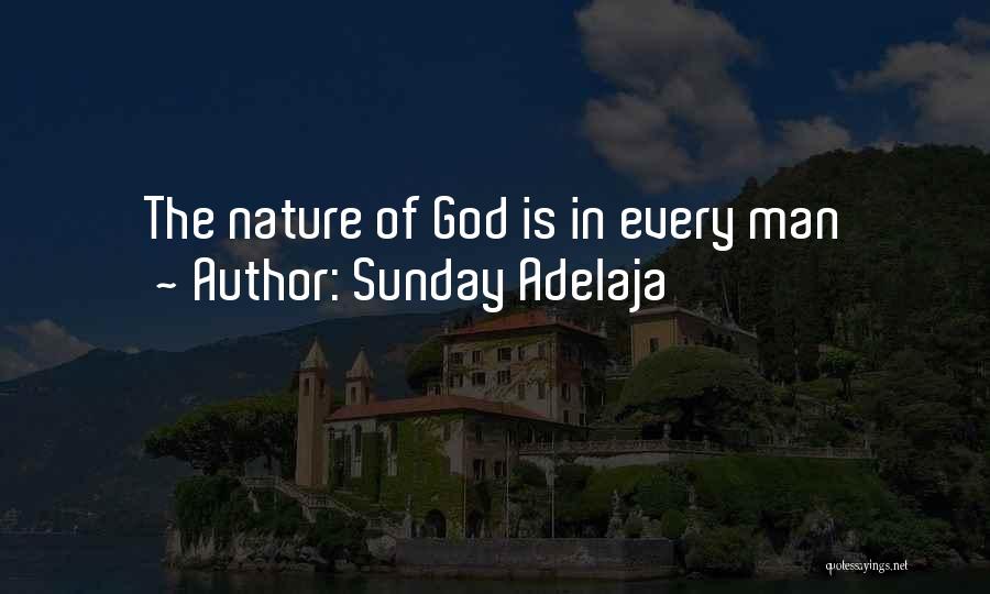 Sunday Adelaja Quotes: The Nature Of God Is In Every Man