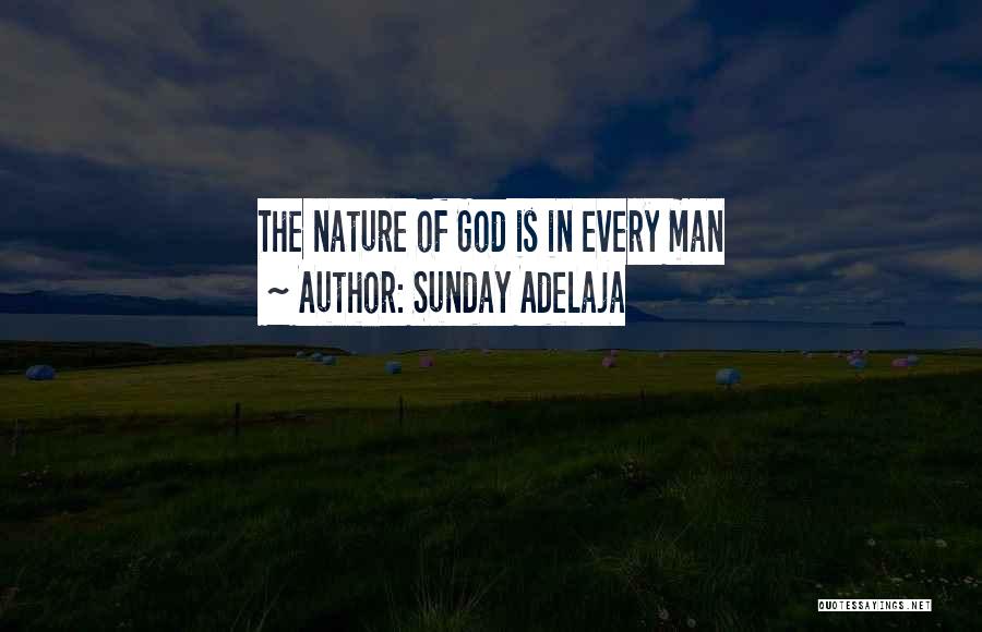 Sunday Adelaja Quotes: The Nature Of God Is In Every Man