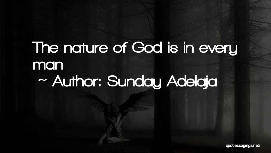 Sunday Adelaja Quotes: The Nature Of God Is In Every Man