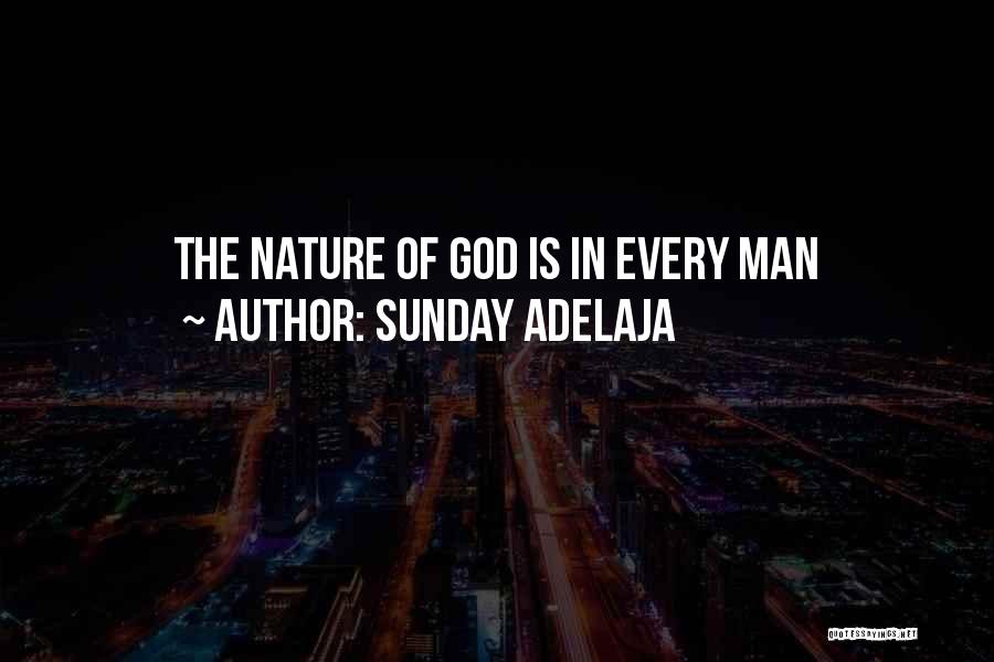 Sunday Adelaja Quotes: The Nature Of God Is In Every Man