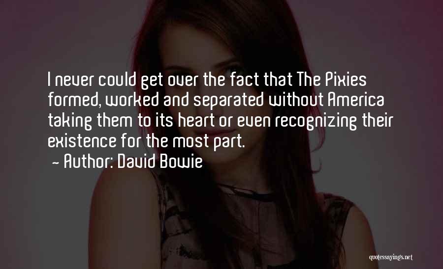 David Bowie Quotes: I Never Could Get Over The Fact That The Pixies Formed, Worked And Separated Without America Taking Them To Its
