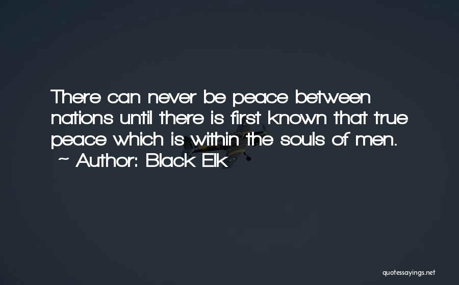 Black Elk Quotes: There Can Never Be Peace Between Nations Until There Is First Known That True Peace Which Is Within The Souls