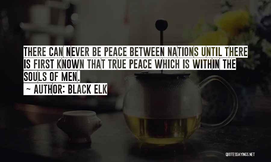 Black Elk Quotes: There Can Never Be Peace Between Nations Until There Is First Known That True Peace Which Is Within The Souls