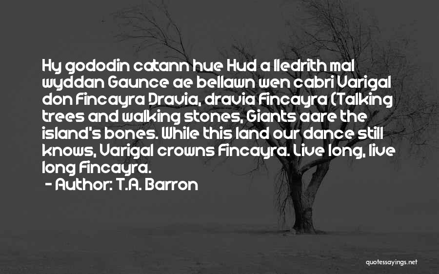 T.A. Barron Quotes: Hy Gododin Catann Hue Hud A Lledrith Mal Wyddan Gaunce Ae Bellawn Wen Cabri Varigal Don Fincayra Dravia, Dravia Fincayra