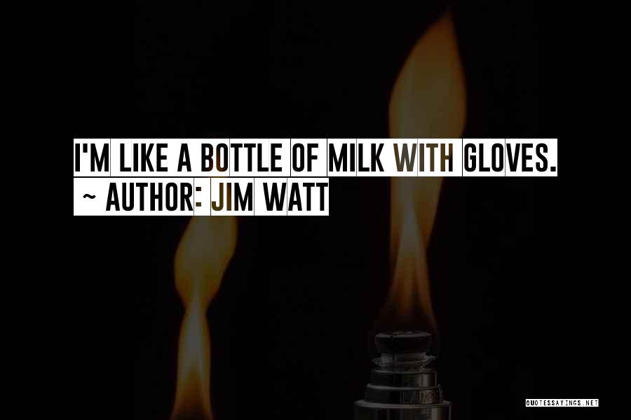 Jim Watt Quotes: I'm Like A Bottle Of Milk With Gloves.