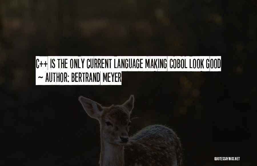 Bertrand Meyer Quotes: C++ Is The Only Current Language Making Cobol Look Good