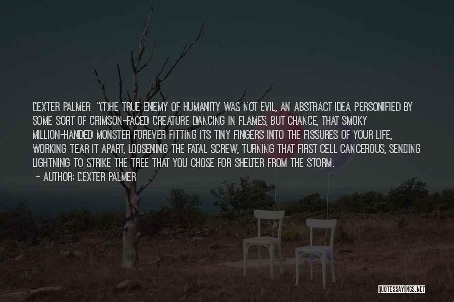 Dexter Palmer Quotes: Dexter Palmer (t)he True Enemy Of Humanity Was Not Evil, An Abstract Idea Personified By Some Sort Of Crimson-faced Creature