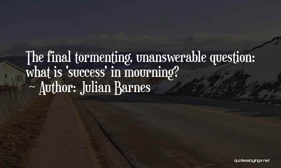 Julian Barnes Quotes: The Final Tormenting, Unanswerable Question: What Is 'success' In Mourning?